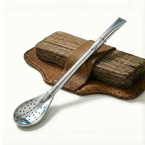 Bombilla de Alpaca Pico de Rey Lisa 18cm - Calidad Premium