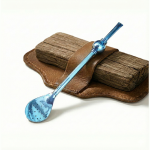 Bombilla de Alpaca bolita con anillo 18cm - Calidad Premium: imagen 1