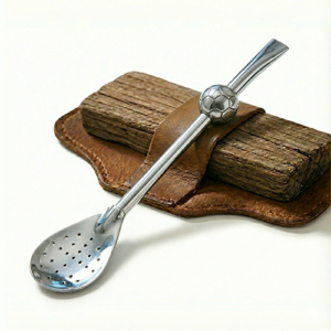 Bombilla de Alpaca Pelota de Futbol 18cm - Calidad Premium: imagen 1